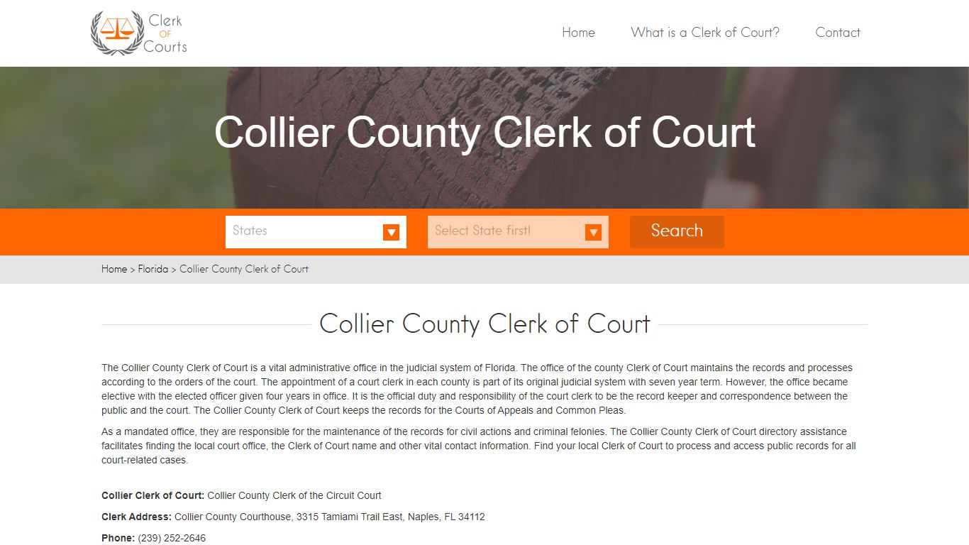 Collier County Clerk of Court